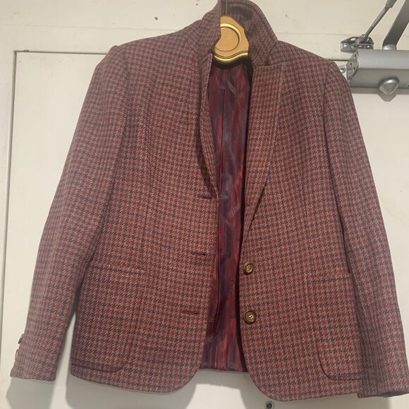 VINTAGE CELINE PARIS WOOL PLAID JACKETS SIZE 38 - Picture 4 of 11